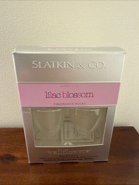 Slatkin & Co. Lilac Blossom 2 Pk Pack Wallflower Fragrance Bulbs Refills NIB